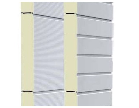 Panneau sectionnelle original de la marque HÖRMANN en acier rainuré