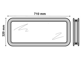 Hublot rectangle HOR type E...