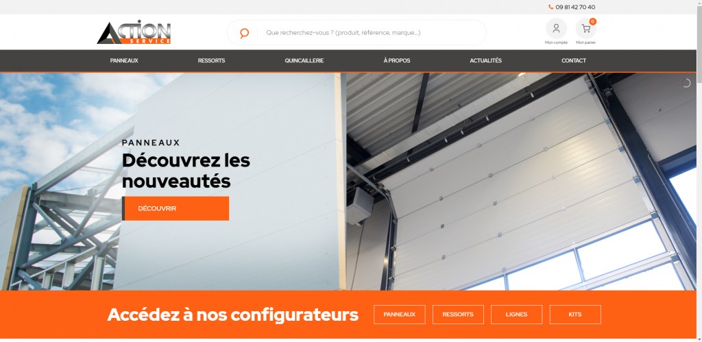 Mise en ligne du site Action Service